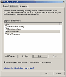 Remote Desktop Firewall Restriction